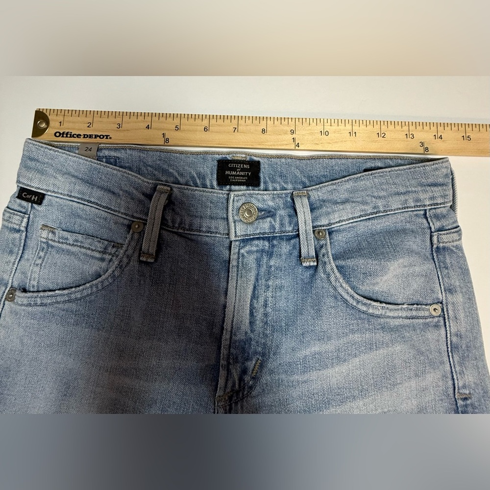 Citizens Of Humanity Emerson slim boyfriend Blue Jeans Distressed 24 - Picture 6 of 16
